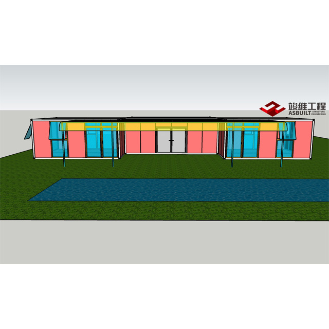 Containerized Building for Prefabricated Gym House, Pre-engineered Modular Structures for Recreation Room