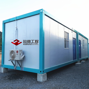 Green Fast Build Detachable Container House as Temporary Office on Construction Site Facility