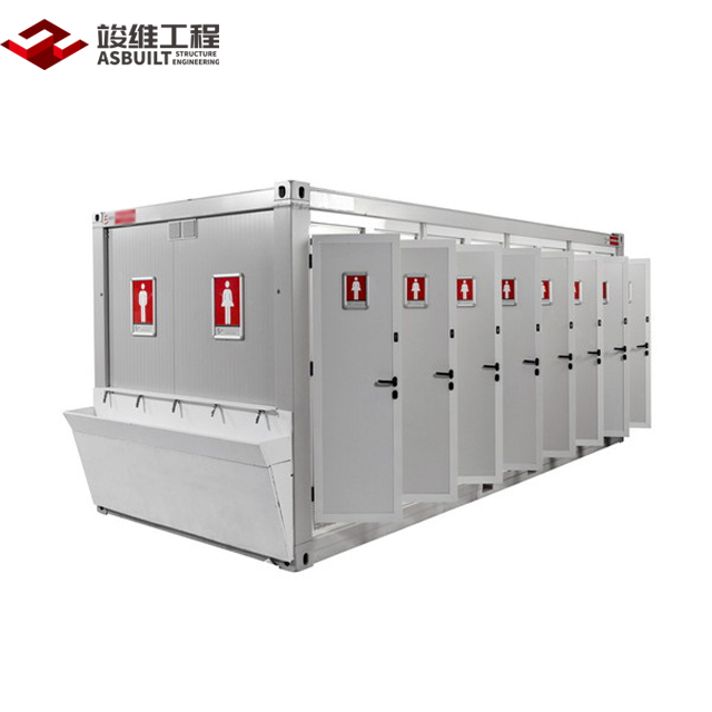 20ft Modular Prefab Container House as Mobile Toilet Shower Changing Room Ablution Cabin
