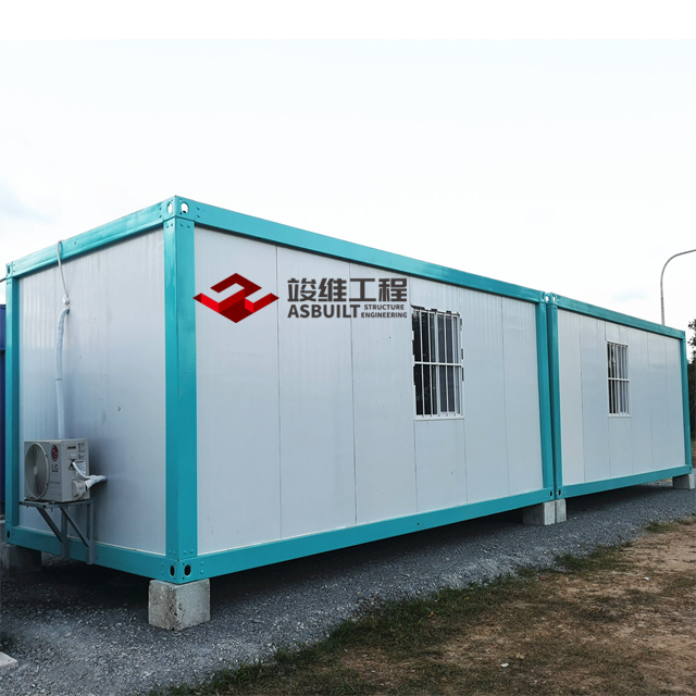 Green Fast Build Detachable Container House as Temporary Office on Construction Site Facility