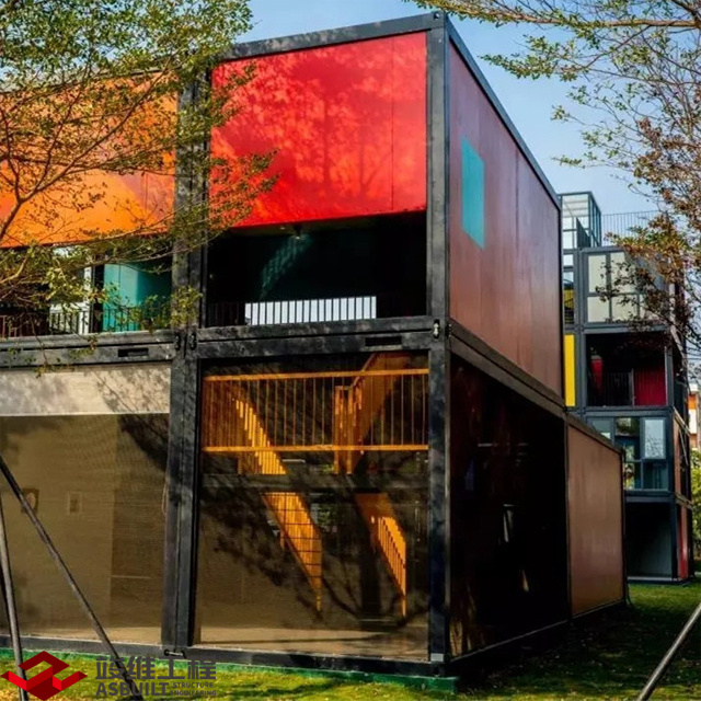 Prefabricated Campus Building Assembled By Flatpack Container Modules