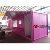 Pink Container Modular Cabin as Pop-up Coffee Shop Kiosk Store