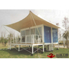Prefabricated Container Hotel With Overall Covering Tent, Movable Pop-up Hotel With Balcony
