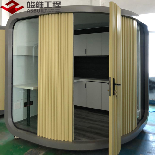 Steel Made Modular Garden Office Cabin, Private Telephone Booth, Music Studio Cabin, Independent Office Space