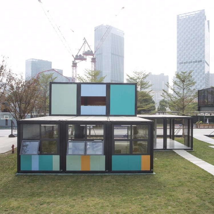 Pop-up Smart School, Prefabricated Classroom Building Assembled By Flatpack Container Modules