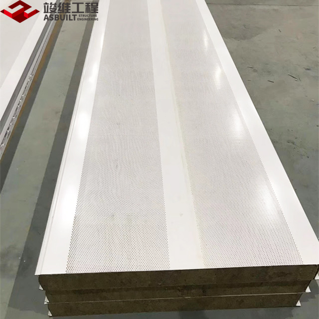 Rock Wool Sound-Absorbing Board, Muffler Panel for Industrial Plant / Equipment Room with Punching GI Plate