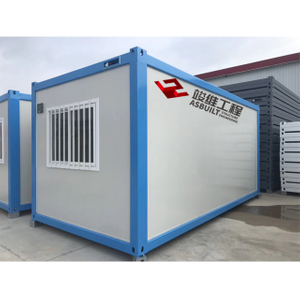 Blue Containerized Porta Cabin, 20ft Flatpack Container House for Living Home/Office