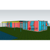 Containerized Building for Prefabricated Gym House, Pre-engineered Modular Structures for Recreation Room