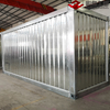 Containerized Modular House with Corrugated Insulated Metal Sandwich Panel as Prefabricated Restaurant Shop