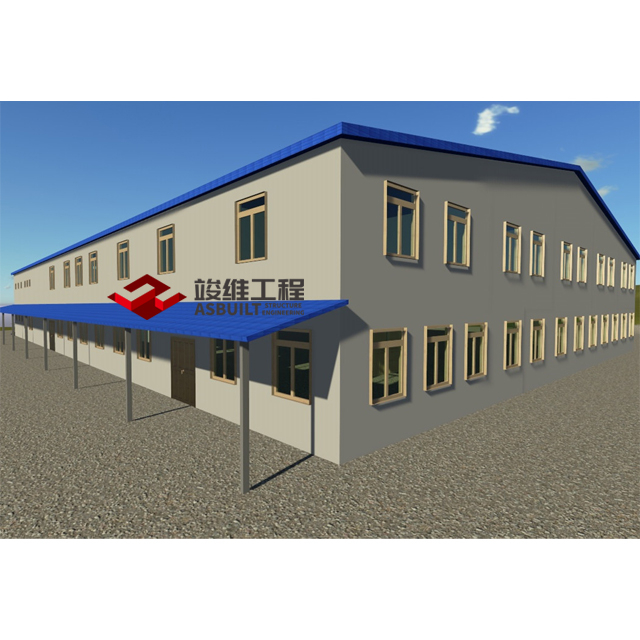 Prefabricated Steel Structure Building as G+1 Site Office Block for Developer and Contractor