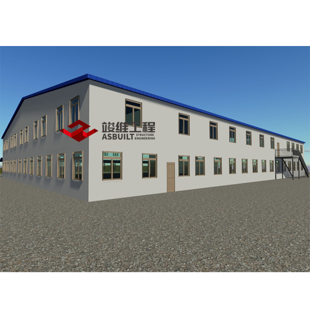 Prefabricated Steel Structure Building as G+1 Site Office Block for Developer and Contractor