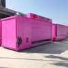 Pink Container Modular Cabin as Pop-up Coffee Shop Kiosk Store
